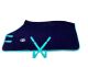 Zweetdeken Parker Navy (turquoise)