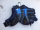 Set beenschermers & springschoenen Maat full BLAUWZWART met zwart bont
