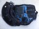 Set beenschermers & springschoenen Maat full BLAUW met zwart bont