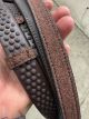 Rubberen noppen teugels met brown glitter (bruin leder)