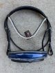 Trens hoofdstel AVANTI Blue (blauw lak & glitter)